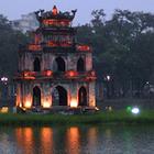 Alter Tempel im Hoan Teich in Hanoi