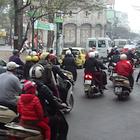 Morgenverkehr in Hanoi